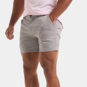 2025 Wholesale Customized High Street Men's Baggy <b>Shorts</b> Hot New Type High Quality <b>Chino</b> Cotton Casual Stretch Solid Pattern - Product Image 1