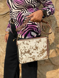 New Stylish Metallic Cowhide Leather Cellphone Sling Bags High Quality Fashionable Real Handmade Genuine Leather Crossbody Bags - Product Image 2