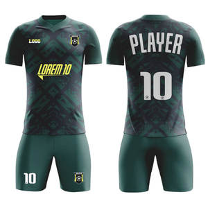 Conjuntos de Camisetas de Fútbol Unisex Personalizadas de Alta Calidad, Uniforme de Equipo, Logotipo del Club, Nombre, 100% Poliéster, Impresión por Sublimación, Práctica - Product Image 6