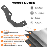 Support de montage pour éclairage de capot Ditch Hinge, support de montage pour projecteur de travail LED auxiliaire tout-terrain pour Toyota 4Runner 2010+