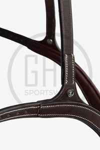 Plastron 5 points confortable de haute qualité pour les cavaliers nouveauté produit en cuir équestre en gros fabriqué au Pakistan - Product Image 2