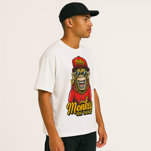 เสื้อยืดผ้าฝ้าย100% พรีเมี่ยมทรง300 GSM Boxy พอดี | เสื้อยืดแนวสตรีทเฮฟวี่เวทสำหรับการพิมพ์ DTG โลโก้ที่กำหนดเองและซัพพลายเออร์ขายส่ง - Product Image 4