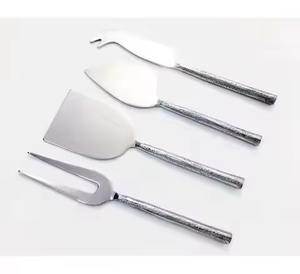 Handmade Wood & Terrazzo Handle Stainless Steel Cheese Tools Set for Wedding Party Events Tabletop Cutlery Cheese <b>Knife</b> Set - Product Image 4