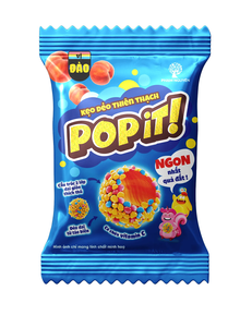 Bonbons Popit Brown Jelly Bean Cube 40g, acidulés, sucrés, fruités, poudre de lait, sucre, confiserie en sachet - Product Image 5