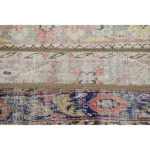 Alfombra Turca Vintage, Alfombra de 1.8x4.6 pies, Alfombra Floral Azul y Roja - Product Image 5