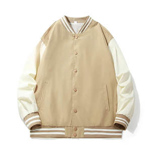 Vestes de baseball pour hommes en gros avec col montant, nouveau meilleur prix, design OEM, dernière mode, veste de baseball en vente - Product Image 3