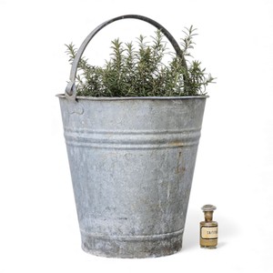 Tall Ribbed Galvanized Metal Planter Durable Outdoor <b>Patio</b> <b>Pot</b> for <b>Trees</b> Flowers & Modern Garden Decor - Product Image 3