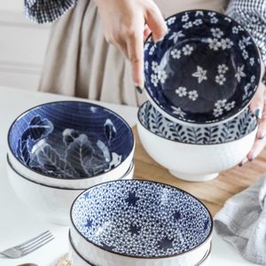 ชุดชามผสมเซรามิกแนววินเทจแบบทันสมัยทำด้วยมือชุดภาชนะใส่ของหวานของหวานที่เป็นมิตรต่อสิ่งแวดล้อมแบบเรียบง่ายเคลือบผิวยังไม่เสร็จ - Product Image 5