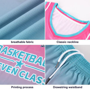 Camiseta de baloncesto de malla transpirable de alta calidad personalizada para niños conjunto de uniforme de baloncesto para niños con opción de talla grande - Product Image 5