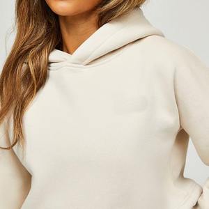 เสื้อฮู้ดผู้หญิงผ้าฟลีซผ้าฝ้ายพิมพ์ลายเสื้อฮิปฮอปสตรีทเทอร์รี่สำหรับฤดูหนาว - Product Image 6