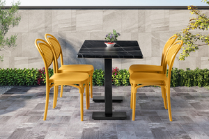 เก้าอี้พลาสติกแบบซ้อนได้สำหรับสวนกลางแจ้งราคาส่งถูก ผู้ผลิตเก้าอี้ร้านอาหารทันสมัย เก้าอี้รับประทานอาหารโรงแรม วัสดุ PP - Product Image 6