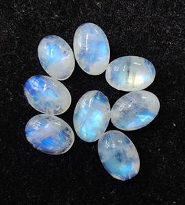 Cabujón ovalado de piedra lunar arcoíris Natural, piedra preciosa suelta de Fuego Azul, certificado IGI, alta calidad AA + para hacer joyas, regalo - Product Image 2
