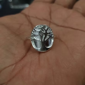 Anillo de Plata de Ley 925 con Diseño de Árbol de la Vida en Oro de 18K para Mujer, Inspirado en la Naturaleza, para Rellenar con Resina de Cenizas, Accesorios de Joyería - Product Image 4