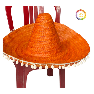 Handcrafted Top <b>Hat</b>-Y2K Style Unisex Straw <b>Hat</b> with Vibrant Colors and Unique Texture - Product Image 3
