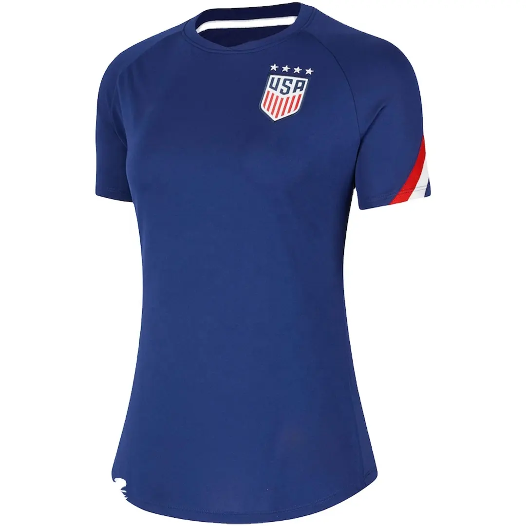 جديد بالجملة أحدث لاعبي كرة القدم مخيط بسعر منخفض كم قصير أزرق ملوي اللون العديد من قمصان كرة القدم الأخرى