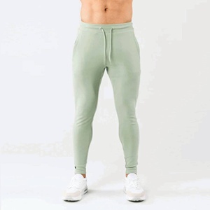 Pantalons de survêtement épais en éponge française unis personnalisés pantalons de survêtement pour hommes de couleur unie en gros - Product Image 1