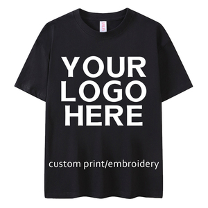 Wholesale Hot Sale Custom Logo 220GSM Cotton Oversized <b>Blank</b> Heavy <b>Weight</b> T shirts Tee Shirt 100% Cotton T-shirt for men - Product Image 5