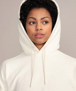 เสื้อฮู้ดแบบซิปรูดเปิดไหล่แบบเต็มตัวผ้าฟลีซเนื้อนุ่มโอเวอร์ไซส์สำหรับผู้หญิงเสื้อครอป - Product Image 5