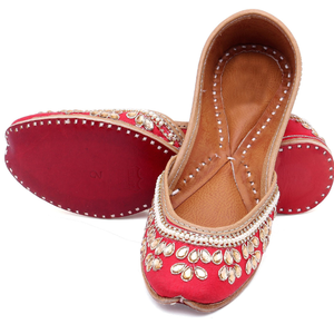 Calzado Antideslizante de Diseño Personalizado de Alta Costura, Elegantes Zapatos Khussa, Jutti Punjabi, Pantuflas Planas, Chanclas, Khussa de Interior para Mujeres - Product Image 1
