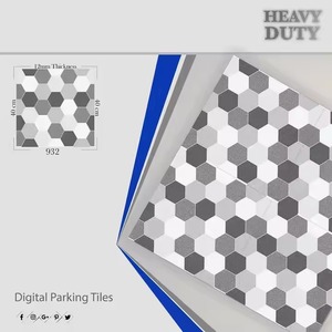 Prix bas Nouveau Design Fournisseur direct 40x40cm Cour extérieure Parking Carreaux de sol en porcelaine pour salle de bain cuisine - Product Image 3