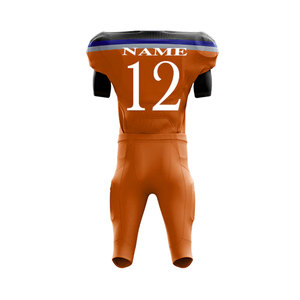 Ensemble de maillots de football américain personnalisés unisexe de haute qualité, uniforme d'équipe en maille à sublimation taille XL avec motif numérique imprimé - Product Image 4