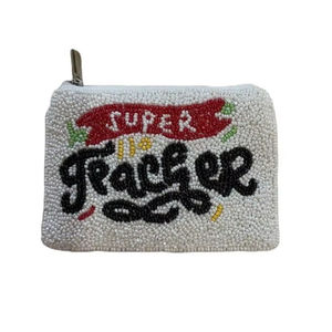 Porte-monnaie en perles fait main indien de qualité supérieure, portefeuille pour femmes brodé par des designers à prix avantageux - Product Image 1