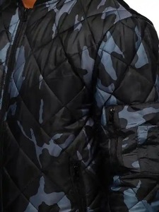 Chaqueta de bombardero de lona de estilo de moda personalizada para hombre, cálida, impermeable, cortavientos, con capucha, soporte, ropa de calle de invierno, chaquetas de lluvia - Product Image 6