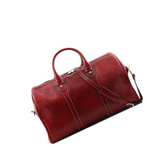 Sac de week-end en cuir véritable de haute qualité grand sac de sport de voyage de style vintage pour hommes et femmes - Product Image 6