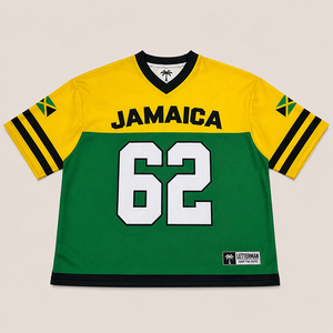 Maillot de football américain surdimensionné personnalisé, maillot de sport pour le jour du match, maillot sublimé style hip-hop, vêtements d'équipe à marque privée - Product Image 2