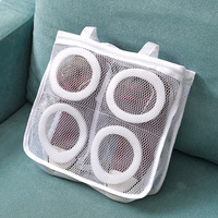 Panier à linge pliable à fermeture éclair pour machine à laver panier à linge en maille sacs à linge pour vêtements ou chaussures