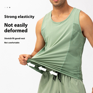 Chaleco deportivo para hombre para primavera y verano, Camiseta holgada transpirable de secado rápido, chaleco informal para correr al aire libre - Product Image 3