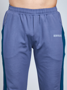 Pantalon de survêtement gris acier taille élastique matériau en nylon extensible confortable pour des entraînements décontractés de haute performance - Product Image 2