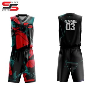 Uniforme de basket-ball de bonne qualité Sublimation vêtements de sport respirants à séchage rapide ensemble d'uniformes de basket-ball - Product Image 3