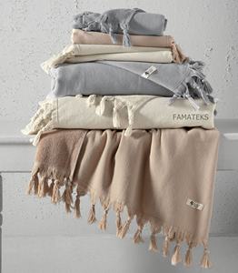 Stock listo MOQ bajo algodón Premium alta calidad precio barato un lado Terry Peshtemal mano toallas de baño del fabricante turco - Product Image 1