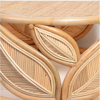 Table ronde en rotin Table basse en rotin Natura Un mélange parfait d'élégance et de fonctionnalité
