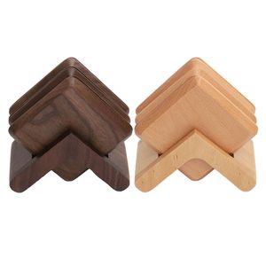 Trending Wooden Round Coaster Good Quality Hotels Tabletop Tea & <b>Coffee</b> Cup Mats & <b>Pads</b> Walnut Brown Cup Coasters - Product Image 6