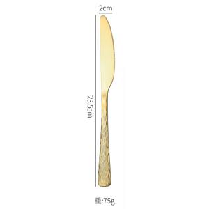 Designer Handle Gold Finished Cutlery Set Premium Stainless Steel <b>Flatware</b> for Elegant Dining Parties and Home Hosting a - Product Image 2