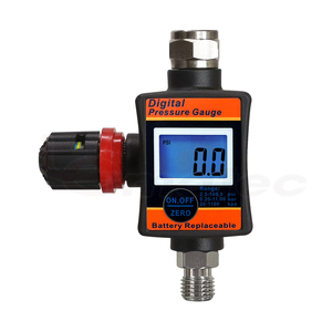 Régulateur d'air numérique LEMATEC 1/4 pouce 0-150 PSI avec manomètre LCD pour pistolet de pulvérisation et outils pneumatiques - Product Image 2