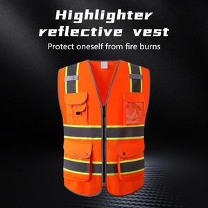 Chaleco Reflectante de Alta Visibilidad con Bolsillos y Cremalleras - Product Image 5