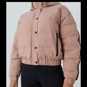 Veste matelassée courte pour femme, fabriquée avec des matériaux de qualité supérieure, vêtements décontractés surdimensionnés, nouvelle collection d'hiver, automne - Product Image 3