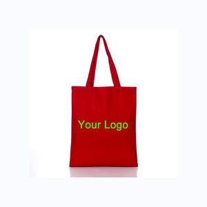 Bolsa de compras de algodón natural duradero personalizado barato de buena calidad, bolsa de lona de embalaje, bolsas de mano lisas - Product Image 3