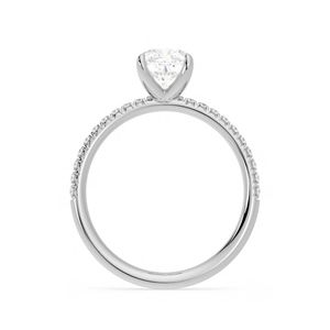 <b>Cushion</b> Cut Diamond Engagement <b>Ring</b> For Women - Product Image 3