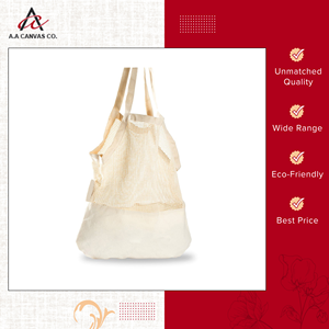 Exclusive Range of Best Quality <b>Cream</b> Color Cotton Canvas Shopping Tote <b>Bags</b> with Drawstring Handle from Trusted Indian Supplier - Product Image 6