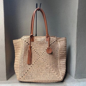 Bolso de yute de calidad superior más vendido para mujer Natural y saludable decorado con cadenas que rebordean directamente de la India - Product Image 6