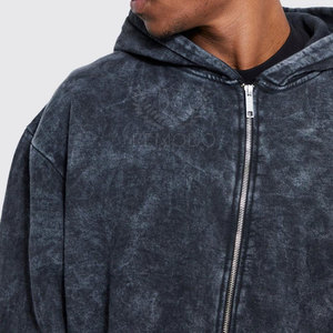 Chándal de invierno con capucha y lavado ácido, elegante, transpirable, cómodo, de material duradero, ideal para ropa urbana y ejercicio. - Product Image 4