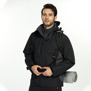 Veste à capuche professionnelle deux pièces pour hommes et femmes, trois en un, imperméable, coupe-vent, vêtements de sport d'extérieur, printemps, revêtement avant, voyage - Product Image 4
