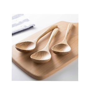 Cuchara de sopa de madera hecha a mano con mango largo, aspecto elegante para utensilios de cocina, fideos de madera, cuchara de olla caliente, diseño clásico - Product Image 6