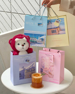 Sacs-cadeaux en papier imprimé paysage personnalisé écologique-Solution d'emballage recyclable, durable et élégante (Style 04) - Product Image 5