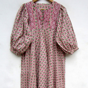 Robes Femme Décontracté Manches Courtes/Manches Longues Boutonné Col en V Robe Max Robes Femme Décontracté Manches Courtes/Manches Longues - Product Image 1
