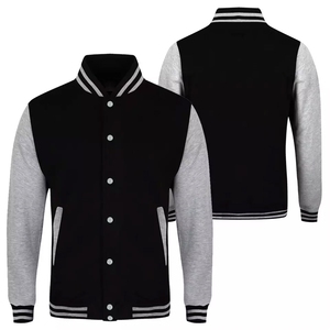 Chaqueta universitaria de calidad de diseño OEM Premium para hombre, cómoda Chaqueta de algodón con estampado de color personalizado, el último estilo de moda - Product Image 6